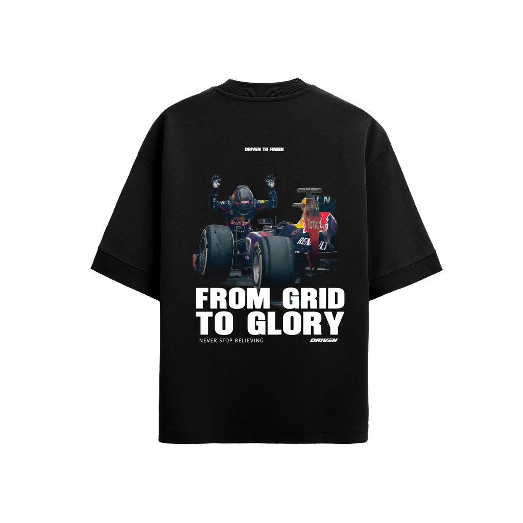 FROM GRID TO GLORY Oversize Tee – DRIVEN F1